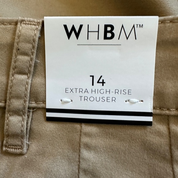 NWT-WHBM Extra High Rise Trouser-Tan Size 14‎ - Picture 4 of 6